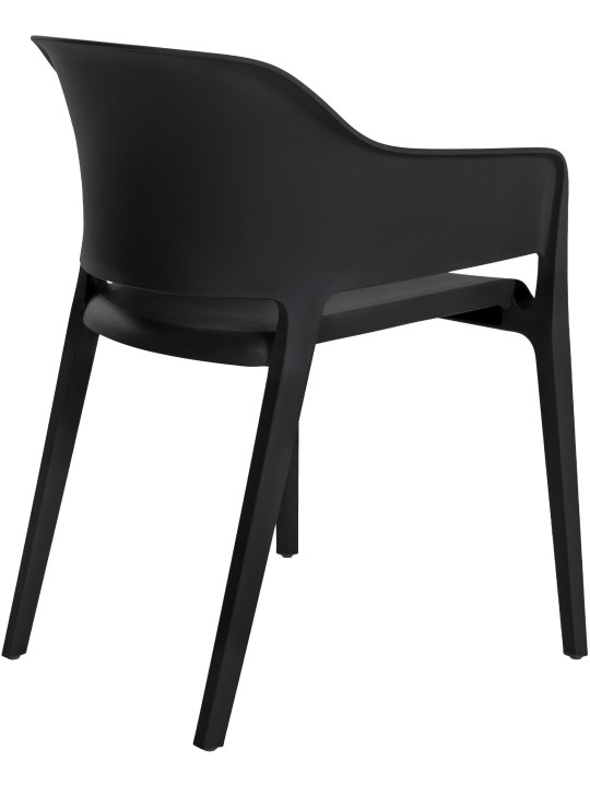 Chaise empilable Puebla, noir