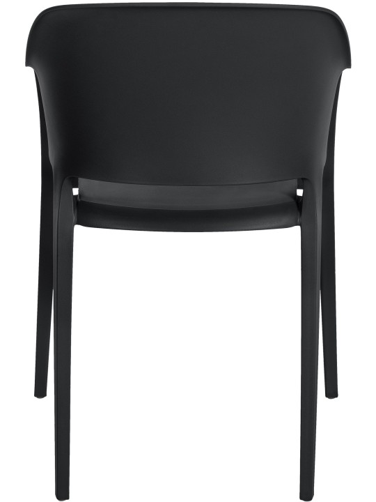 Chaise empilable Puebla, noir