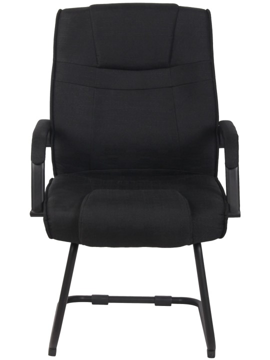 Lot de 2 chaises Attila tissu, noir/noir Lot de 2 chaises Attila tissu, noir/noir