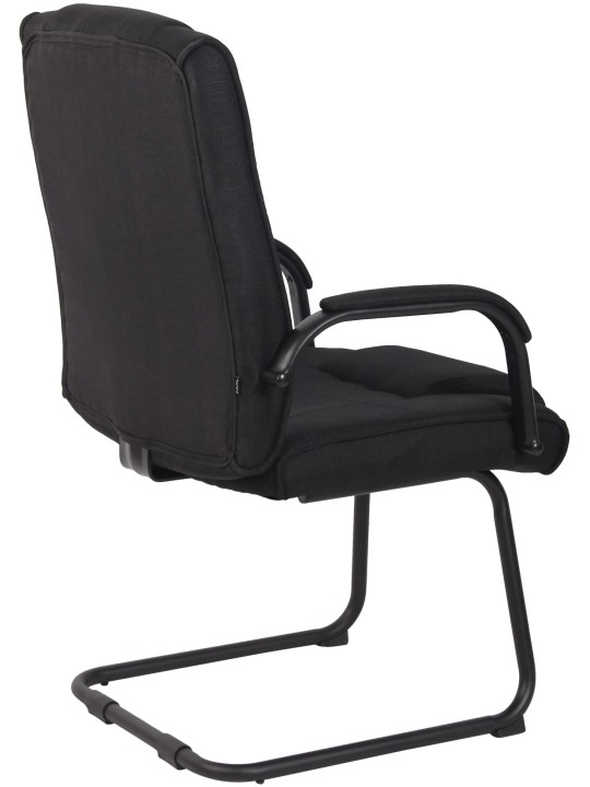 Lot de 2 chaises Attila tissu, noir/noir Lot de 2 chaises Attila tissu, noir/noir