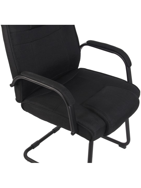 Lot de 2 chaises Attila tissu, noir/noir Lot de 2 chaises Attila tissu, noir/noir