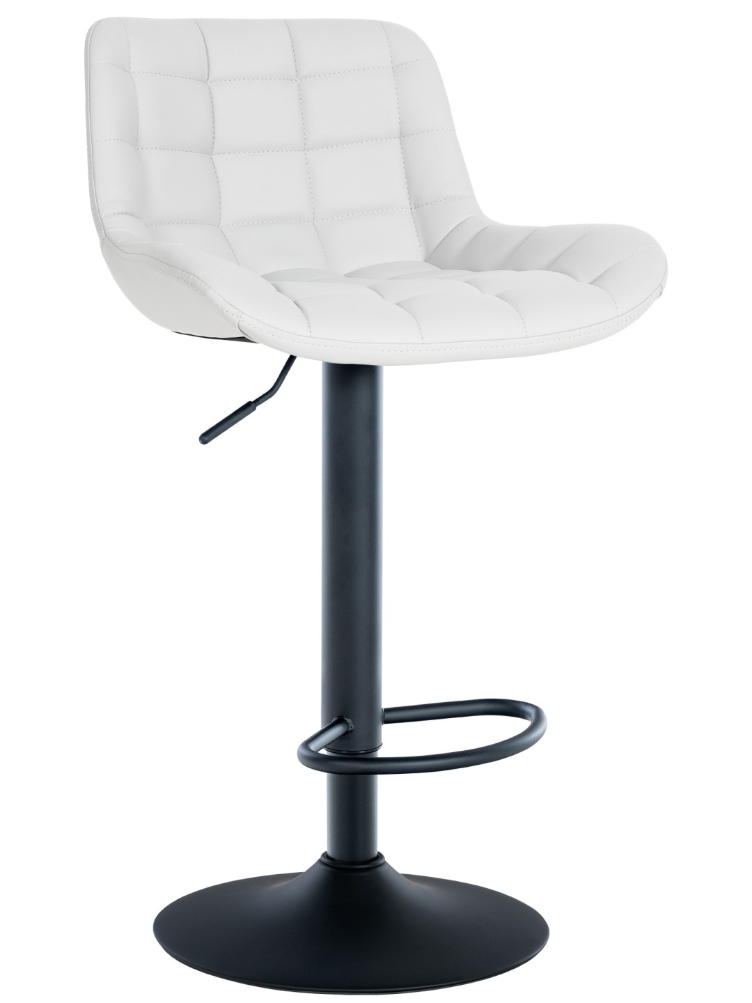 Tabouret de bar Tover simili cuir, blanc