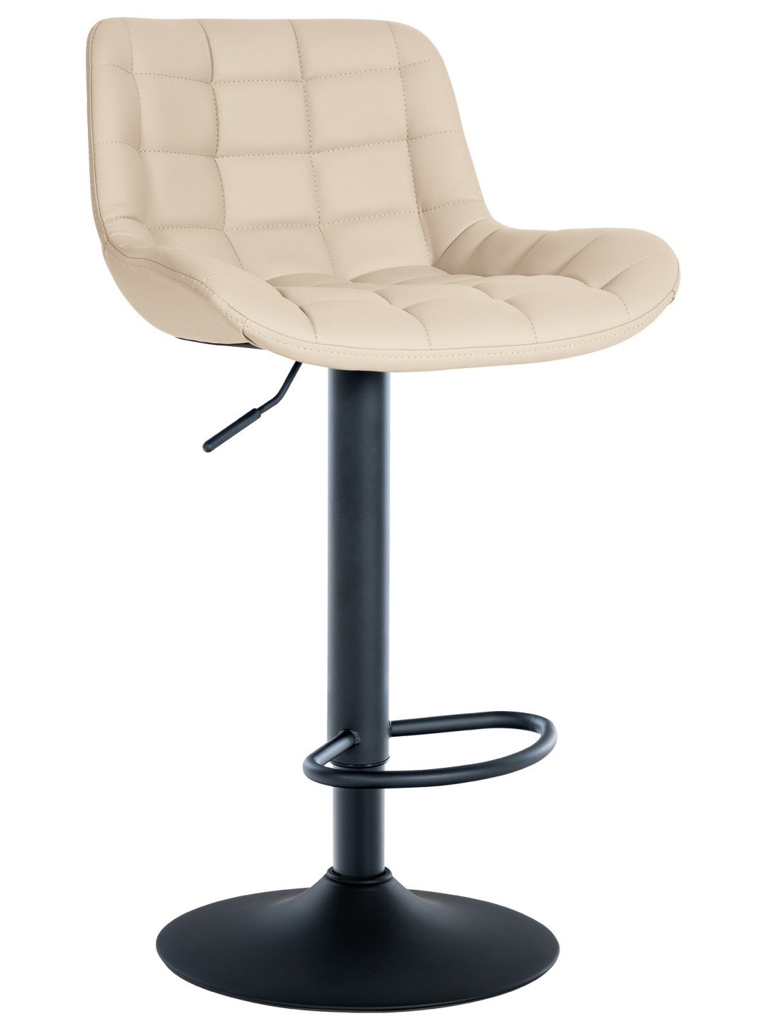 Tabouret de bar Tover simili cuir, crème