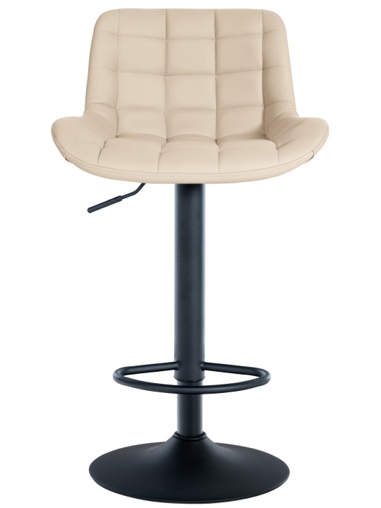 Tabouret de bar Tover simili cuir, crème