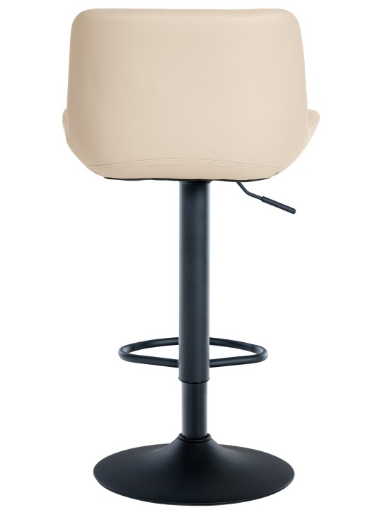 Tabouret de bar Tover simili cuir, crème