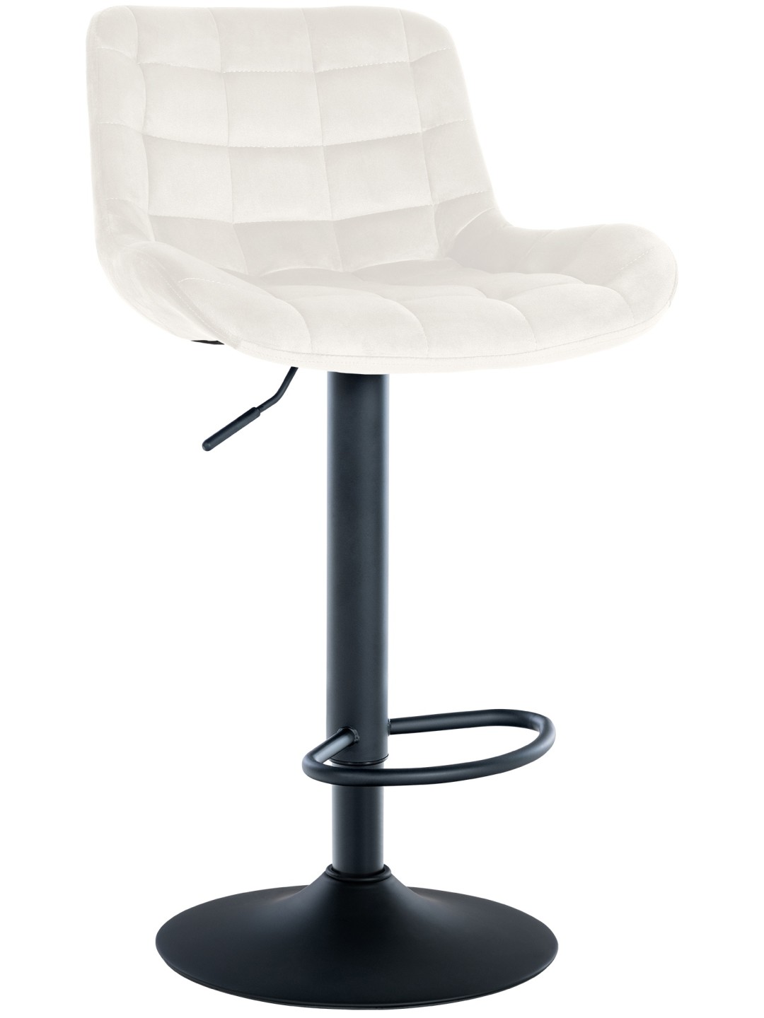 Tabouret de bar Tover velours, crème