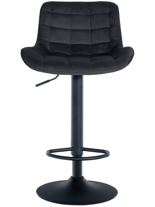 Tabouret de bar Tover velours, noir Tabouret de bar Tover velours, noir