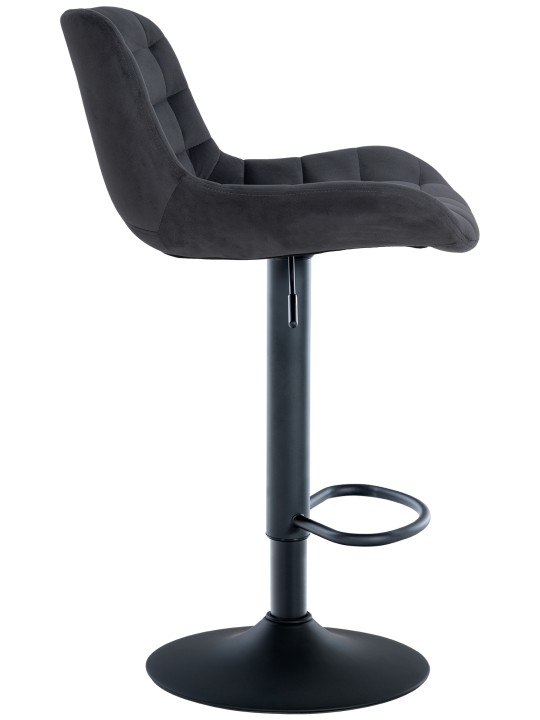 Tabouret de bar Tover velours, noir Tabouret de bar Tover velours, noir
