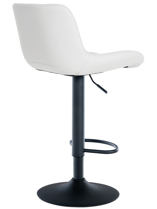 Lot de 2 tabourets de bar Tover simili cuir, blanc