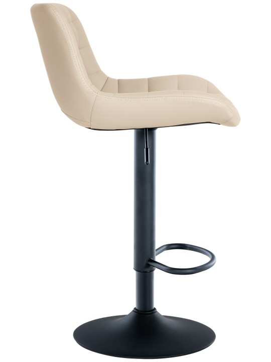 Lot de 2 tabourets de bar Tover simili cuir, crème