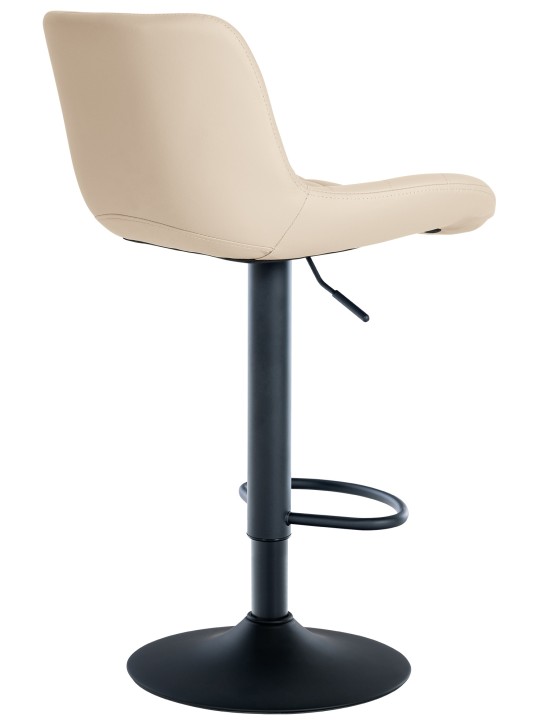 Lot de 2 tabourets de bar Tover simili cuir, crème