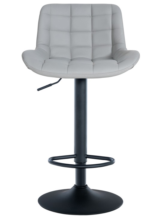 Lot de 2 tabourets de bar Tover simili cuir, gris