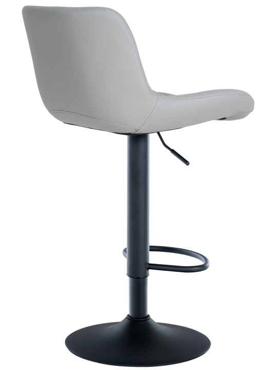 Lot de 2 tabourets de bar Tover simili cuir, gris