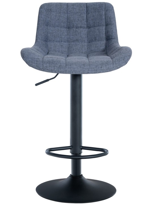 Lot de 2 tabourets de bar Tover tissu, bleu