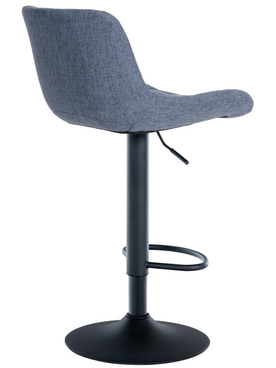 Lot de 2 tabourets de bar Tover tissu, bleu