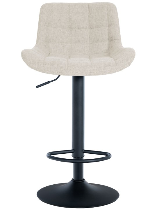 Lot de 2 tabourets de bar Tover tissu, crème