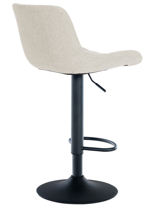 Lot de 2 tabourets de bar Tover tissu, crème