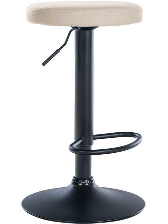 Tabouret de bar Ponte simili cuir, crème