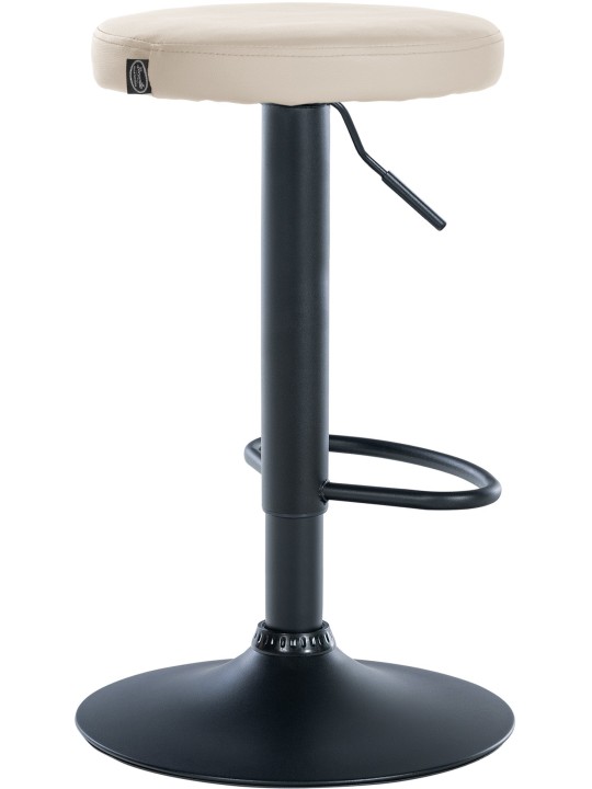 Tabouret de bar Ponte simili cuir, crème