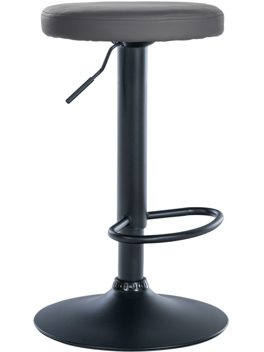 Tabouret de bar Ponte simili cuir, gris