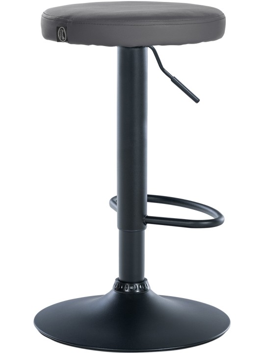 Tabouret de bar Ponte simili cuir, gris