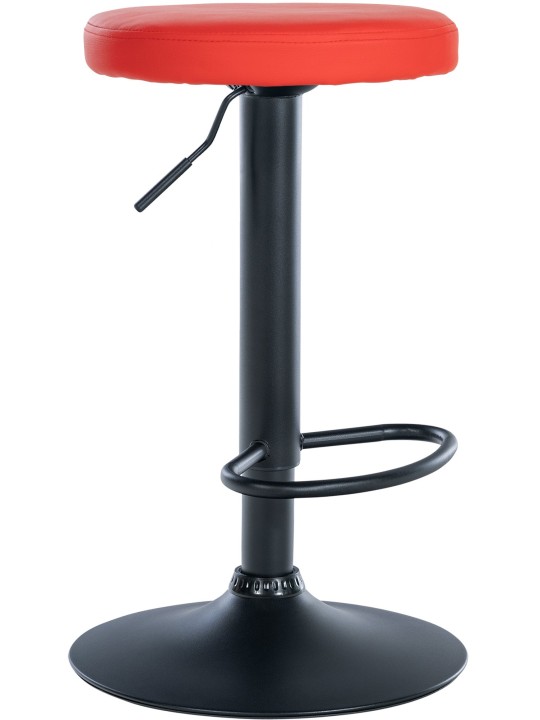 Tabouret de bar Ponte simili cuir, rouge