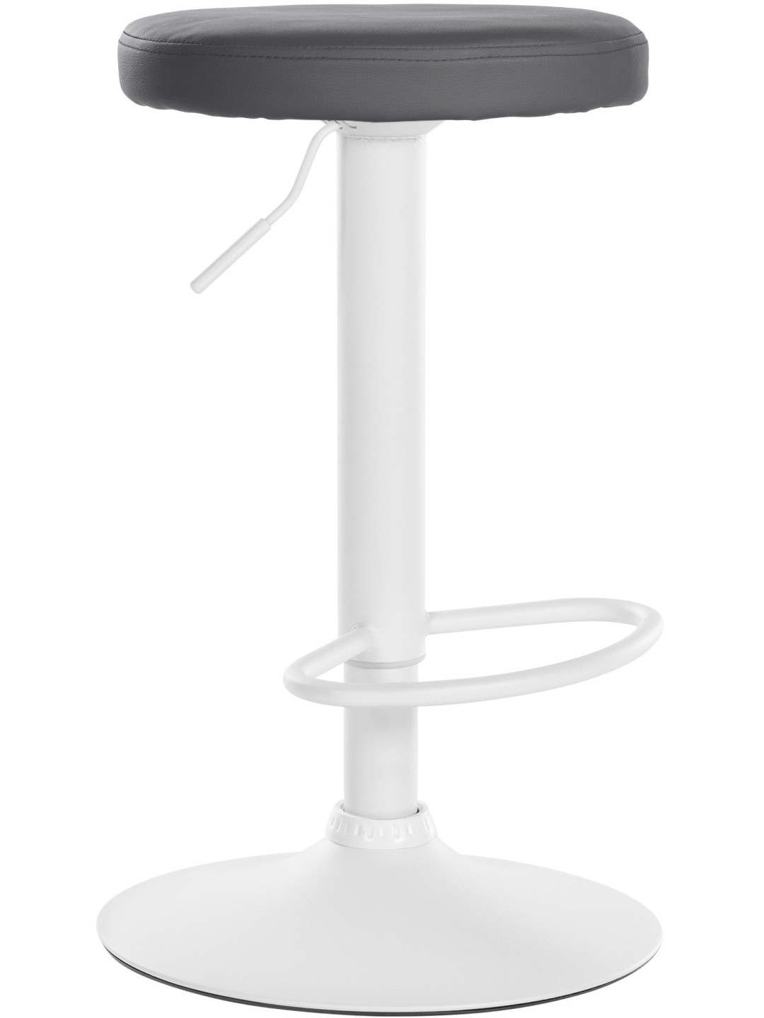 Tabouret de bar Ponte simili cuir, gris