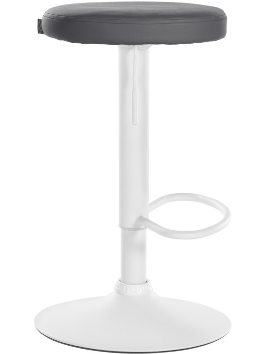 Tabouret de bar Ponte simili cuir, gris