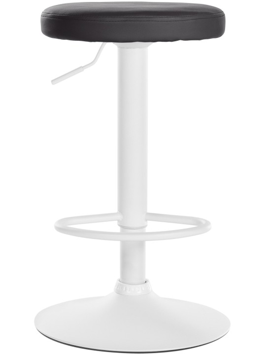 Tabouret de bar Ponte simili cuir, noir