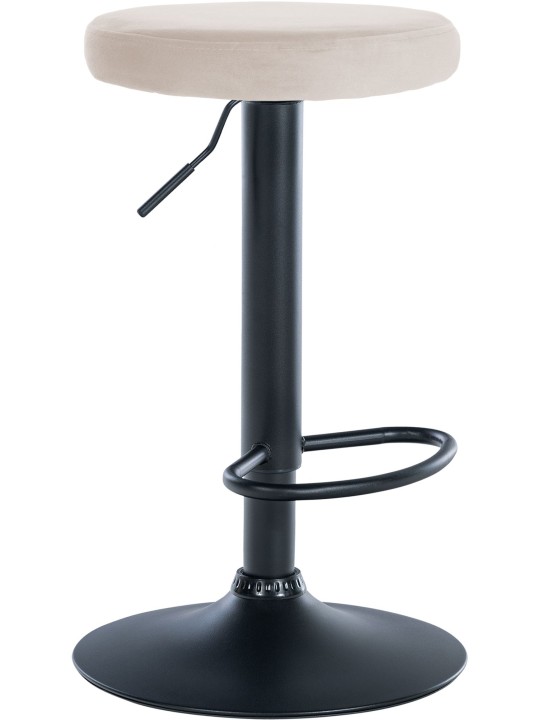 Tabouret de bar Velours Ponte, crème Tabouret de bar Velours Ponte, crème