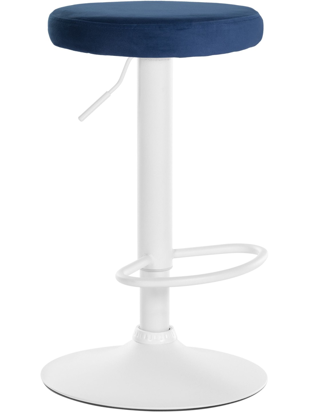 Tabouret de bar Velours Ponte, bleu
