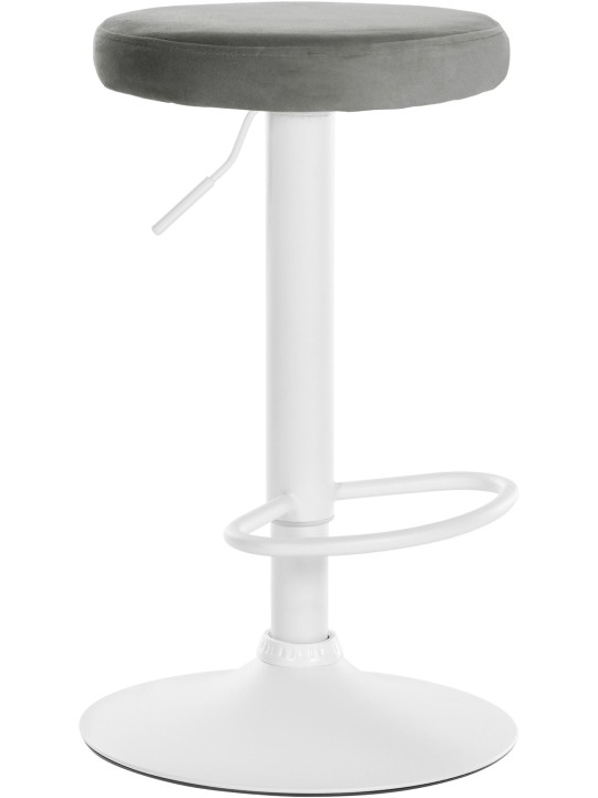 Tabouret de bar Velours Ponte, gris Tabouret de bar Velours Ponte, gris