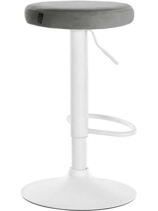 Tabouret de bar Velours Ponte, gris Tabouret de bar Velours Ponte, gris