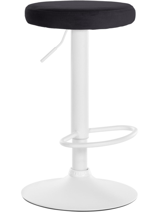 Tabouret de bar Velours Ponte, noir