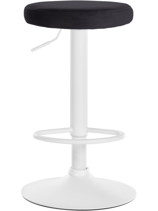 Tabouret de bar Velours Ponte, noir