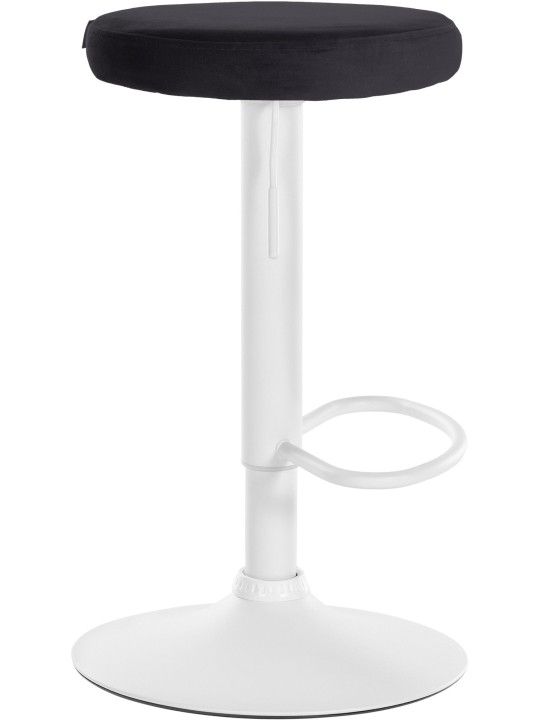 Tabouret de bar Velours Ponte, noir