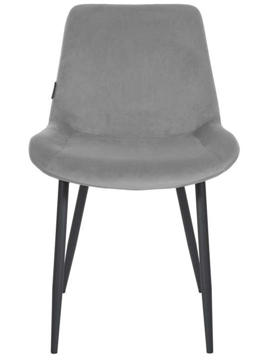 Chaise de salle à manger velours Victoria, gris Chaise de salle à manger velours Victoria, gris