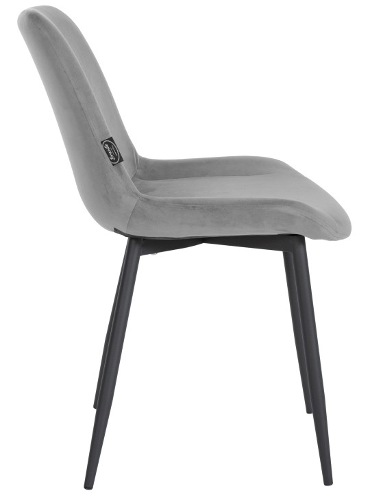 Chaise de salle à manger velours Victoria, gris Chaise de salle à manger velours Victoria, gris