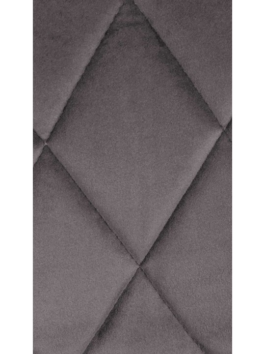 Tabouret de bar Lazio velours, gris