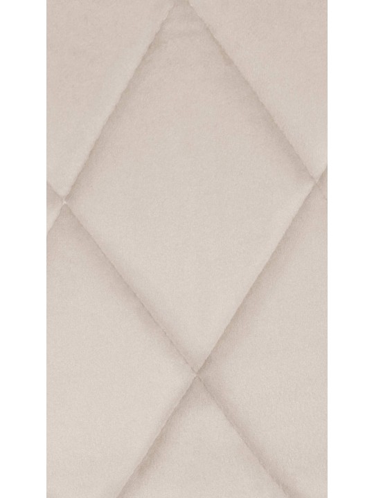 Tabouret de bar Lazio velours, crème