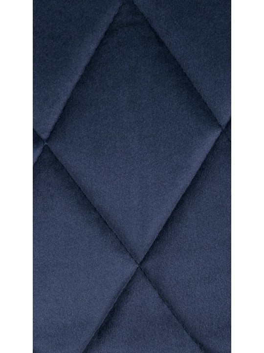 Tabouret de bar Lazio velours, bleu