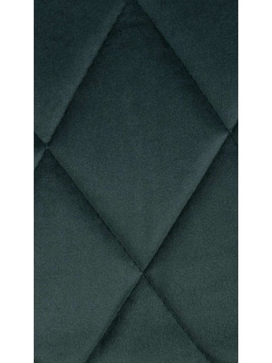 Tabouret de bar Lazio velours, vert foncé
