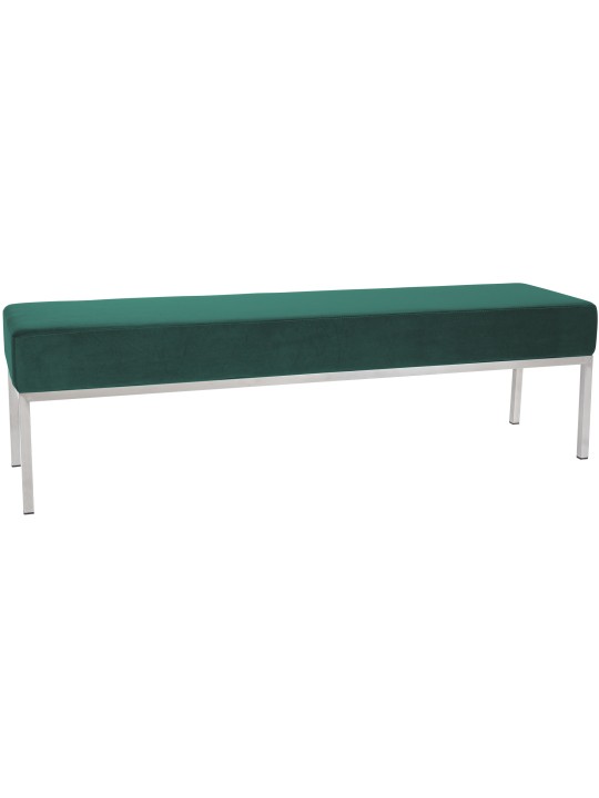Banquette 4 places Lamega velours, vert