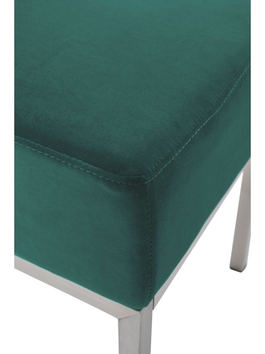 Banquette 4 places Lamega velours, vert