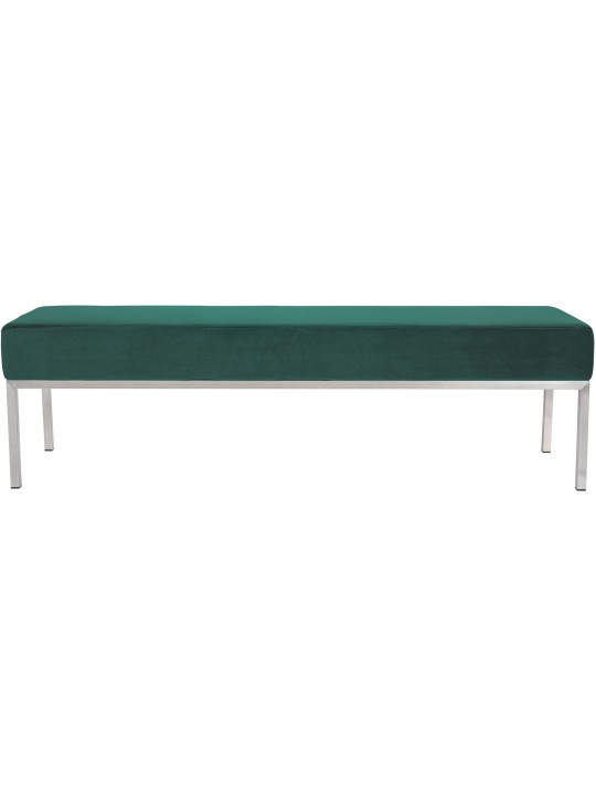Banquette 4 places Lamega velours, vert