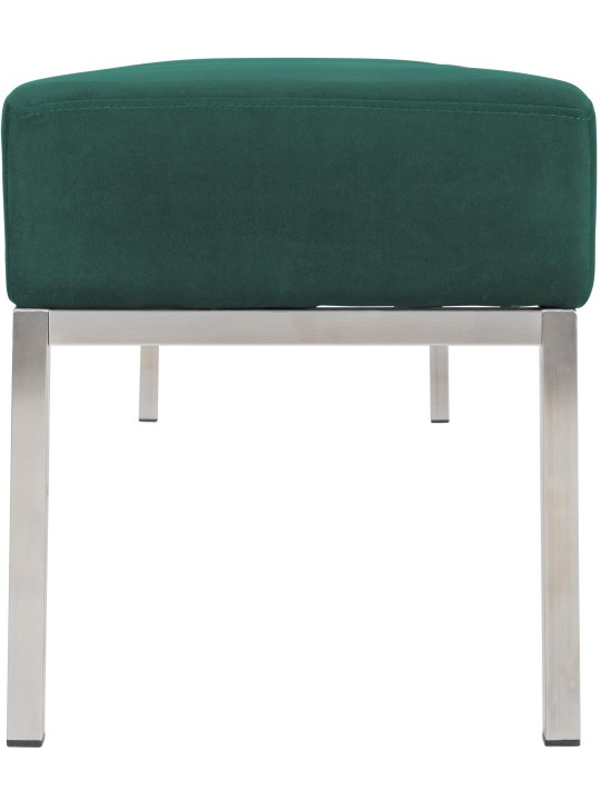 Banquette 4 places Lamega velours, vert