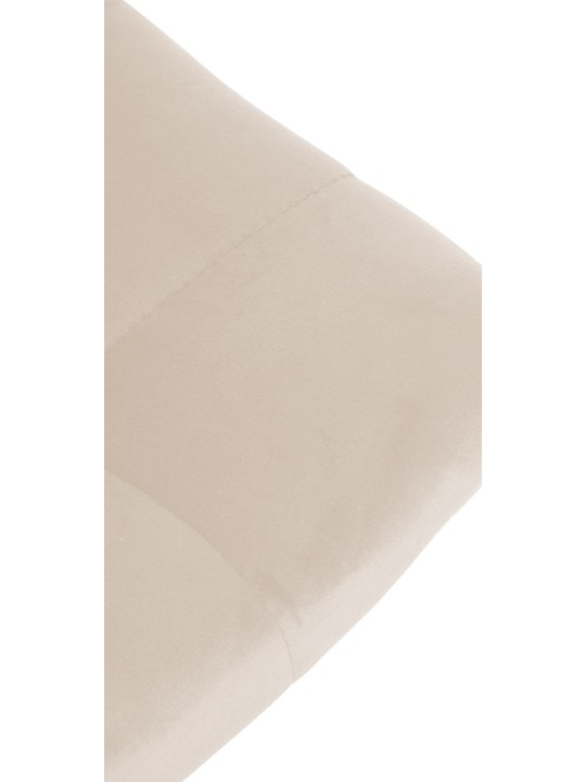 Lot de 2 tabourets de bar Jerry velours, crème Lot de 2 tabourets de bar Jerry velours, crème