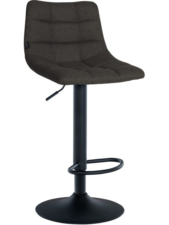 Lot de 2 tabourets de bar Jerry tissu, gris foncé Lot de 2 tabourets de bar Jerry tissu, gris foncé