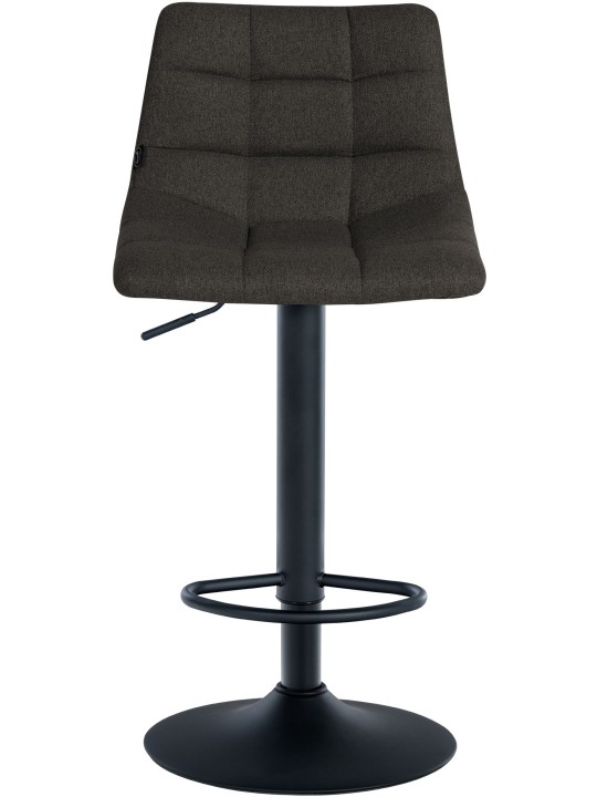 Lot de 2 tabourets de bar Jerry tissu, gris foncé Lot de 2 tabourets de bar Jerry tissu, gris foncé