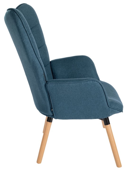 Fauteuil Garding tissu, bleu